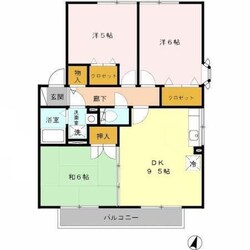 中山寺駅 徒歩32分 2階の物件間取画像